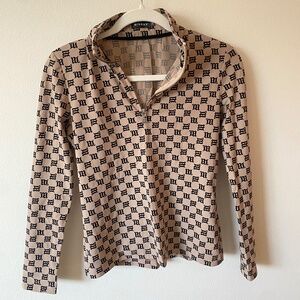MISBHV Zip-up Monogram Long-sleeve